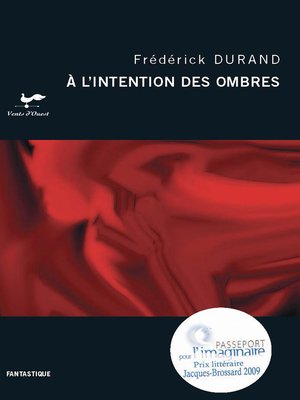 cover image of A l'intention des ombres